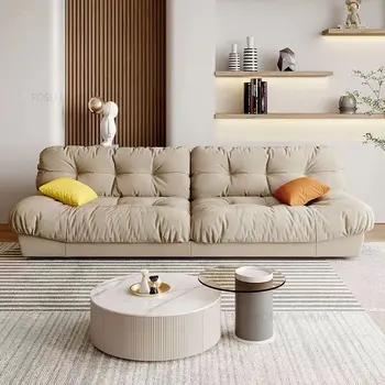 Современная минималистичная мебель для гостиной Из итальянской ткани Диваны для гостиной в скандинавском стиле Для маленькой квартиры, Ленивый диван, диван Creative Cloud