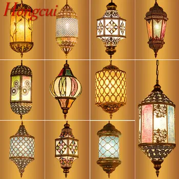 Современные Тайские Подвесные светодиодные светильники Hongcui, Креативный декор для фонарей, Подвесной Потолочный светильник для дома, столовой, спальни