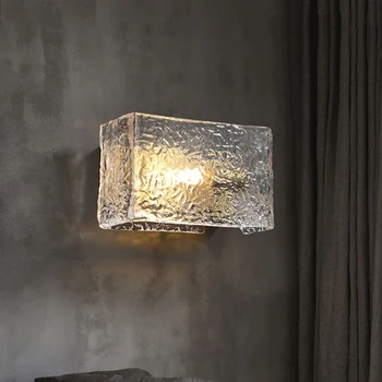 Современный постмодернистский Роскошный светодиодный настенный светильник для гостиной, спальни, прикроватной тумбочки, коридора, прохода, Золотого стекла, внутреннего декоративного освещения