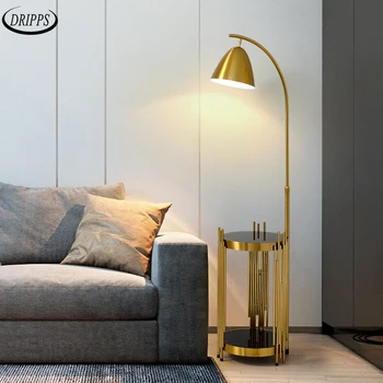 Современный торшер гостиная подставка для дивана напольная прикроватная лампа для спальни вертикальная настольная лампа для кабинета украшение комнаты освещение для комнаты