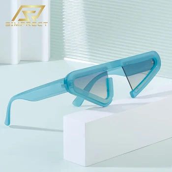 Солнцезащитные очки SIMPRECT Cat Eye Женские 2023, Роскошный бренд, Дизайнерские Солнцезащитные очки с защитой от ультрафиолета, Модные Винтажные оттенки для мужчин