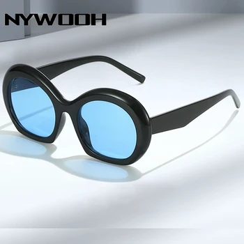 Солнцезащитные очки для женщин NYWOOH 2023, Модные винтажные солнцезащитные очки для мужчин, UV400, Женские, мужские, Пляжные, очки