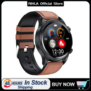 Спортивные смарт-часы RIHLA 44 мм, говорящие спортивные часы с Bluetooth, монитор сна, 5ATM, водонепроницаемый HD сенсорный экран для мужчин и женщин, совместимый