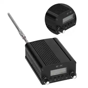 Стереотрансляционный передатчик с самостоятельной настройкой FM-радио стереостанции с ЖК-экраном US Plug 100-240 В 1/7 Вт