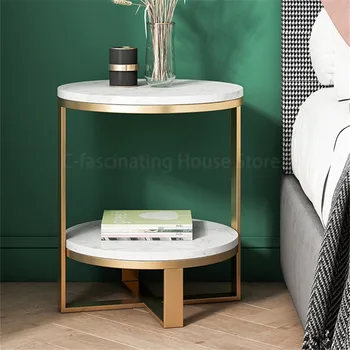 Стол в гостиной Журнальный столик Небольшой приставной столик Простой кофейный столик Скандинавский прикроватный столик для хранения мебели для спальни Столы