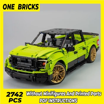 Строительные блоки OneBricks Moc Серии моделей автомобилей с технологией больших внедорожников F150, игрушки своими руками для детей, подарки для детей