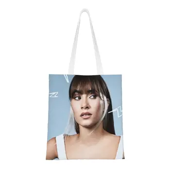 Сумки для покупок Aitana Thunder, женские сумки-тоут, милые сумки для покупок испанской певицы, холщовые сумки через плечо, сумки большой емкости
