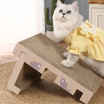 Съемная Доска для скребка для кошек квадратные Игрушки для дрессировки кошек Картон Гофрированная бумага Мебель для домашних животных Принадлежности для лазания