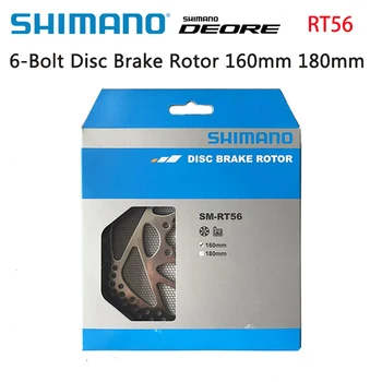 Тормозной диск Shimano DEORE SM-RT56 с 6 болтами Горный Тормозной диск 160 мм 180 мм Аксессуары для горных велосипедов