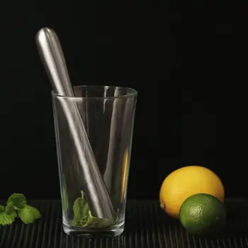 Удобная прочная ручка для льда и лимона, домашний кухонный барный инструмент, Износостойкая мешалка из нержавеющей стали