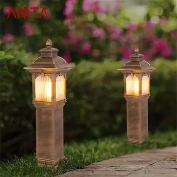 Уличная светодиодная лампа ANITA Lawn Lamp, водонепроницаемая современная садовая лампа для внутреннего дворика, для дома, для веранды, для сада, для виллы, для столбов