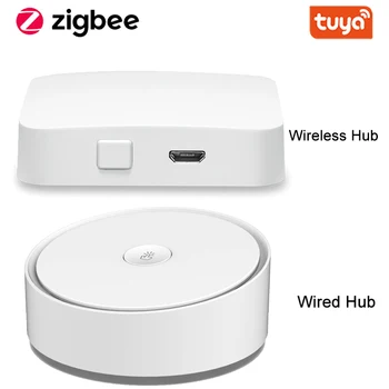 Умный многорежимный шлюз ZigBee WiFi Bluetooth Mesh Hub, работающий с интеллектуальным приложением Tuya, голосовое управление через Alexa Google Home