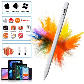 Универсальный стилус для Apple iPad Android, перезаряжаемая активная ручка для iphone Huawei Xiaomi Redmi Samsung, большинство планшетов / телефонов
