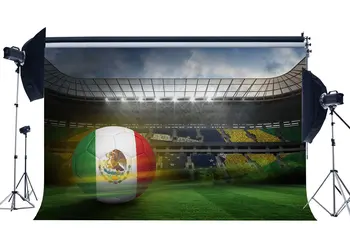 Фон Мексиканского футбольного поля, внутренние фоны стадиона, сцена, светло-зеленые луга, фон для фотосъемки с высоты птичьего полета