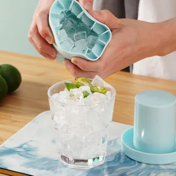 Форма для приготовления кубиков льда Лоток для быстрого замораживания Безопасный Силикон Креативный Дизайн Форма для приготовления замороженных напитков