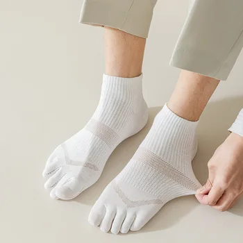 Хлопчатобумажные носки Мужские носки Весна Лето Спортивные Короткие Носки с разрезной сеткой, дышащие носки-лодочки, носки для экипажа Chaussette Socken, 3 пары
