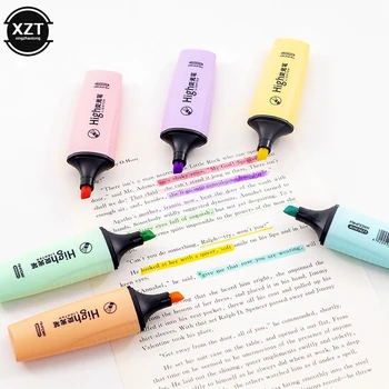 Цветной маркер для Корейского письма, Креативность, 5 цветов, милый Художественный маркер, Маркеры для граффити, Новые ручки для каракулей, Канцелярские принадлежности, 1 шт.