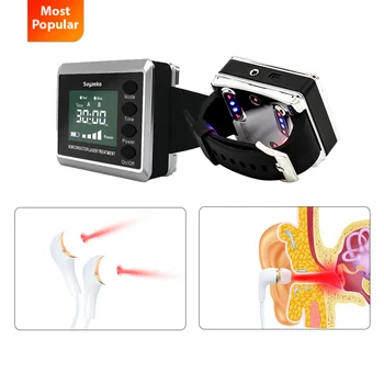 Часы для медицинской лазерной терапии Многофункциональные часы для низкоуровневой лазерной терапии при шуме в ушах Отите Рините