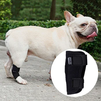 Черные наколенники для домашних животных Бандаж для ног собаки Защита коленного сустава от травм Бандажный ремень Защита голеностопного сустава Аксессуары для домашних животных