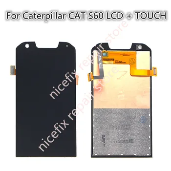 черный для Caterpillar CAT S60 ЖК-дисплей, сенсорный экран, дигитайзер в сборе, Запасные части