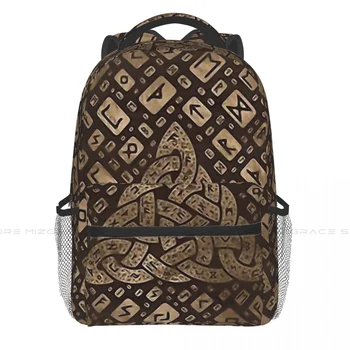 Школьные сумки с трикетрой и руническим алфавитом для школьников, модный рюкзак для мальчиков и девочек Viking, рюкзак для книг для подростков, Мягкий рюкзак унисекс