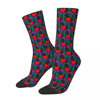 Эластичные носки Bowie Bowieic (2) R198 с графическим рисунком, ЛУЧШЕ ВСЕГО КУПИТЬ эластичные носки Geek контрастного цвета