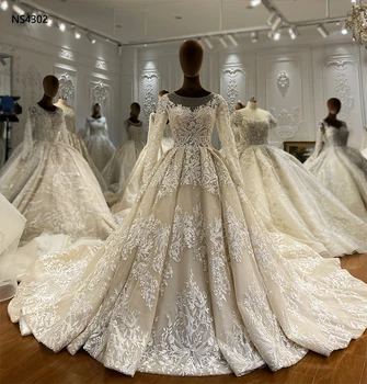 Элегантное кружевное свадебное платье NS4302