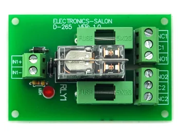 ЭЛЕКТРОНИКА-Модуль интерфейса реле питания DPDT 5A с плавким предохранителем в салоне, реле G2R-2 5 В постоянного тока.